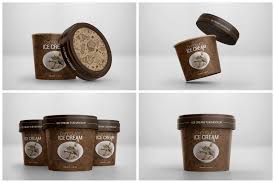 Download Ice Cream Cup Mockup In Packaging Mockups On Yellow Images Creative Store PSD Mockup Templates