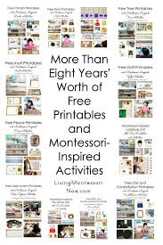 More Than Eight Years Worth Of Free Printables And Montessori Inspired Activities Montessori Lessons Homeschool Kindergarten Montessori Parenting