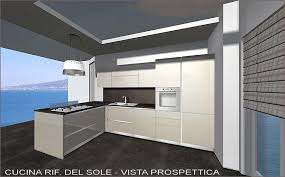 Una piccola cucina multifunzione, facile da montare. Progetto Arredamento Cucina Con Vista Mare Idee Mobili