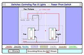 Wiring Fan Light Using Separate Switches Light Switch Wiring Light Switch Wiring Diagram Bathroom Fan
