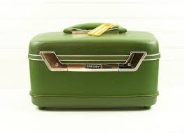 Vintage Olive Green Train Case Airway Makeup Case Overnight Etsy Train Case Makeup Case Vintage