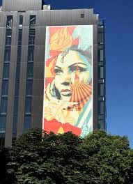 A massive mural in downtown Seattle