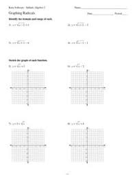 Worksheet to practice transformations of the square root graph. Radical Functions And Equations Lesson Plans Worksheets Lesson Planet