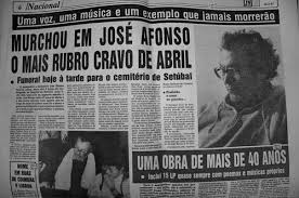 Cravo, símbolo da revolução do 25 de abril de 1974, cujo impulso inicial foi dado pela música grândola, vila morena de zeca afonso; Legados De Jose Afonso Photos Facebook