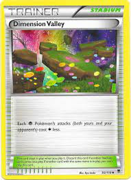 enjoy your time in the dimension valley description from pokemoncrossroads com i searched for this on bi pokemon trainer card pokemon cool pokemon cards