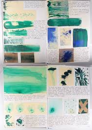Painting Experiments Sketchbook Layout Sketch Book Gcse Art Sketchbook