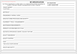 The level of detail in your product specs depends on your what does the user want to achieve? Specification