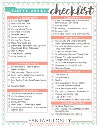 Birthday Party Supplies List 13 Helpful Charts For Anyone Who S Hosting Guests Over The Holidays Party Planning Checklist Birthday Party Checklist Party Checklist