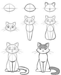 Como Dibujar Un Gato Cat Drawing Tutorial Drawings Sketches
