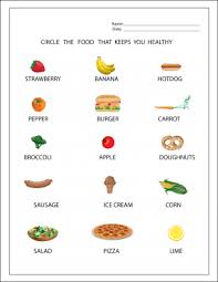 Healthy Food Worksheets Healthy And Unhealthy Food Healthy Food Activities Preschool Food