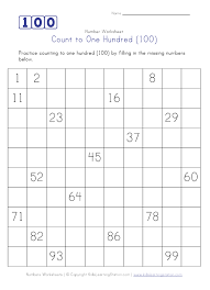 Are there any free printable numbers tracing worksheets? Count To 100 Worksheet Homeschool Math Kindergarten Math Worksheets Counting Kindergarten