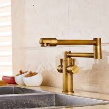 Maybe you would like to learn more about one of these? Cane Deck Mounted Antique Brass Dual Handle Pot Filler Kitchen Faucet 2021 Edition Funitic