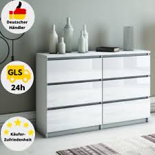 Fernbedienung 200 x 40 x 81 cm 48985ww8. Hochglanz Kommoden In Weiss Gunstig Kaufen Ebay
