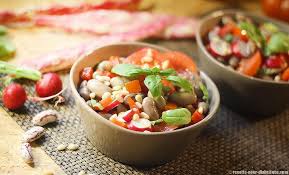Salade De Haricots Coco Borlotti Recettes Pour Diabetiques Et Dietetiques Recette Salade De Haricots Coco Recettes Pour Diabetiques Haricot