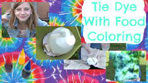 Watch the video explanation about diy: Tie Dye With Food Coloring Ommygoshtv Youtube