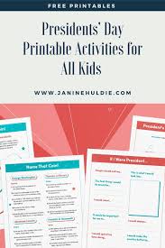 Then this printable american presidents history game will be just the ticket! Presidents Day Printable Activities For Kids This Mom S Confessions