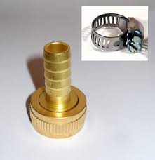 HOSE ADAPTER KIT BRASS FOR WORT CHILLER FEMALE GARDEN HOSE GHT 1/2″ BARB  ADAPTOR - Hobby Homebrew