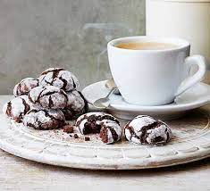 Chocolate Fudge Crinkle Biscuits Recipe Bbc Good Food Recipes Fudge Recipes Chocolate Fudge