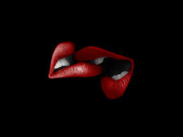 A black and red background is great for personal use, too: Beautiful Black Lips Wallpaper