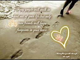  Footprints In Your Heart Friendship Quotes Footprint Just Me