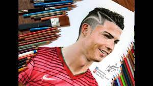 How to draw cristiano ronaldo. Drawing Of Cristiano Ronaldo Featured On Fox Sports Youtube Cristiano Ronaldo Ronaldo Drawings