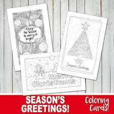 House full of hand made the christmas season is here and with it comes all the planning, shopping, wrapping, baki. Christmas Cards For Coloring Worksheets Teaching Resources Tpt
