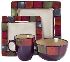 Free shipping on orders of $35+ and save 5% every day target/kitchen & dining/american atelier dinnerware (4)‎. American Atelier Hopscotch Dinnerware I Have A Small Set Of Plates Very Similar To These Would Like T Square Dinnerware Set Dinnerware Set Dinnerware Sets