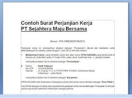 Kontrak kerja yang tertulis hitam di atas putih adalah hal yang sangat penting, khususnya di dunia kerja atau di sebuah perusahaan. Doc Contoh Surat Perjanjian Kerja Kontrak Kerja Karyawan Perusahaan Surat Kerja Template