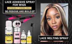 Amazon.com: Wig Glue Lace Glue for Lace Front Wigs, Waterproof Lace Wig  Glue with Tools and Lace Melting Spray Hair Wax Stick(Wig Glue/Wig Glue  Remover/Edge Control/Pink Elastic Bands*2/Hair Dual Drush) : Beauty