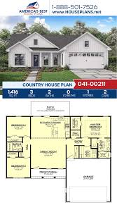 House Plan 041 00211 Modern Farmhouse Plan 1 416 Square Feet 3 Bedrooms 2 Bathrooms In 2020 Country House Plan Ranch House Plans House Plans Farmhouse Simple forms, open floor plans, minimal interior walls, modest storage areas, and an emphasis on views and daylight are defining characteristics of many.