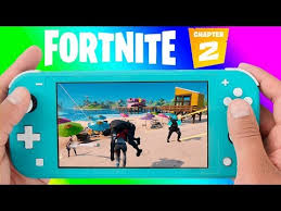 Fortnite Chapter 2 Nintendo Switch Lite Gameplay First Game With Bots First Victory Battle Royale Youtube