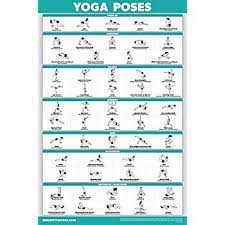 Types of yoga poses and its names. Yoga Poses Poster Beginner Yoga Position Chart English And Sanskrit Names Double Sided Laminated 18 X 27 Walmart Com Walmart Com