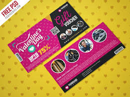Valentines Day Shopping Voucher Psd Template Psdfreebies Com Shopping Vouchers Discount Card Free Psd