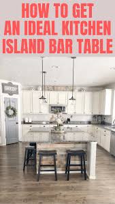 Ideal for kitchens that could use some extra work space, breakfast nooks, and more, this set comes complete with a table. How To Get An Ideal Kitchen Island Bar Table
