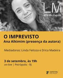 Leia Mulheres Petrópolis de setembro debate o livro “O Imprevisto” com a  presença da autora