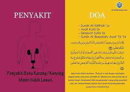 Penyakit Batu Karang Kencing Manis Kencing Tidak Lawas Doa Kutipan Doa Sembahyang