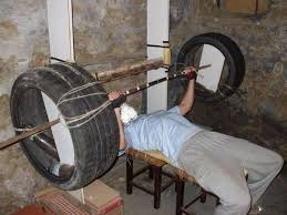 Another Great Upcycling Idea For Those Who Want To Get Fit While On A Budget Diy Home Gym At Home Gym Dream Home Gym
