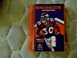 Details About 2017 Denver Broncos Media Guide Yearbook Terrell Davis Press Book Program Nfl Ad
