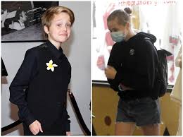 This is a fan account only. Shiloh Jolie Pitt S 2021 Transformation From Tomboy To Teen Supreme Taller Long Hair And Sparkly Earrings Angelina Jolie And Brad Pitt S Child And Lgbt Icon Debuted A Brand New Look South