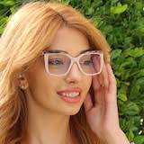 Eartha Cat Eye Brown Photochromic Glasses