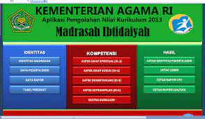 Pada tanggal desember 03, 2018. Aplikasi Raport Kurikulum 2013 Mi Versi Kemenag Ri Kkmi Kecamatan Serutu