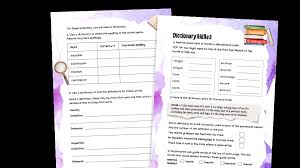 dictionary skills year 6 vocabulary worksheets 3 plazoom