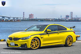2016 bmw m4 gts concept and performance back. Bright Yellow Bmw M4 F82 With Bodykit Rohana Rfx5 Alu S