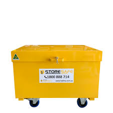 Common uses for security cages : Site Box Safe Tool Storage Trafalgar Safety