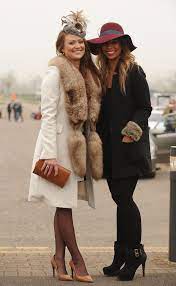 Cheltenham Festival Hats Off To The Fashionable Fillies As Ladies Day At The Race Course Gets Underway Race Outfit Ladies Day Outfits Ladies Day