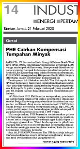 Phe president director gunung sardjono hadi said on wednesday, april 12, 2017, that the excellent result is due to production increase at the offshore north west java (onwj) block. Phe Pay Oil Spill Compensation Media Monitoring Oil And Gas