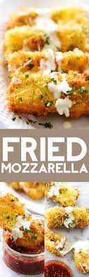 This Fried Mozzarella Is Simple Delicious And A Perfect Appetizer The Outside Is Crispy With A Gooey Soft Cheesy Inside It Is D Recipes Food Cooking Recipes
