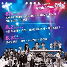 This annual event attracts top names in contemporary jazz. Busan Sea Festival Night Pool Party Concert Line Up Announced