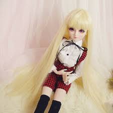 Check spelling or type a new query. Adorable 1 3 Bjd Girl Dolls Wig Long Hair For Night Lolita Diy Golden 8 01 Picclick Uk