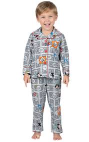 Monopoly Button Front Toddler Pajamas